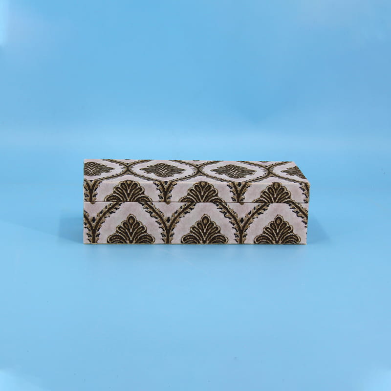 bán buôn Hộp trang sức khảm nhựa trang trí chất lượng hàng đầu hình chữ nhật