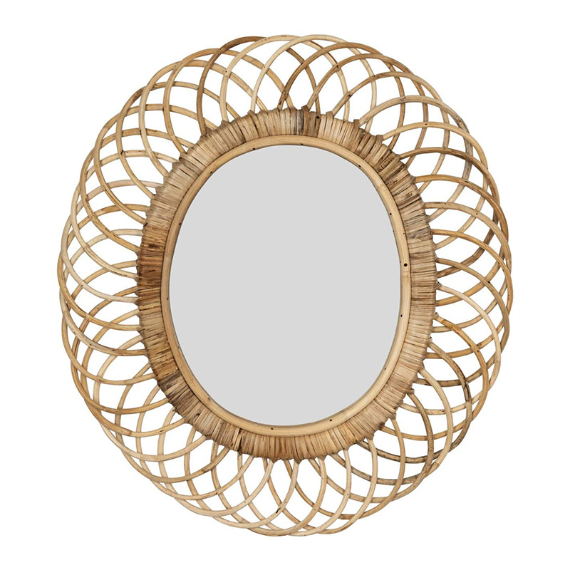 Trang trí nội thất Gương tròn bằng mây Gương trang trí nghệ thuật sáng tạo Gương trang trí phòng khách Gương lối vào Trang trí tường Trang trí nội thất Gương tròn bằng mây Gương trang trí nghệ thuật sáng tạo Gương trang trí phòng khách Gương lối vào Trang trí tường
